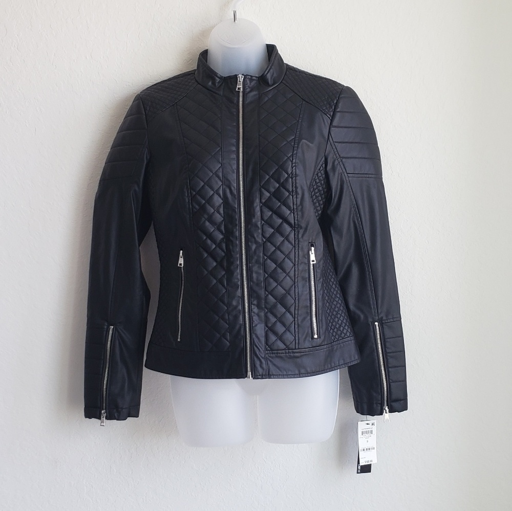 NWT Bar III Faux Leather Jacket